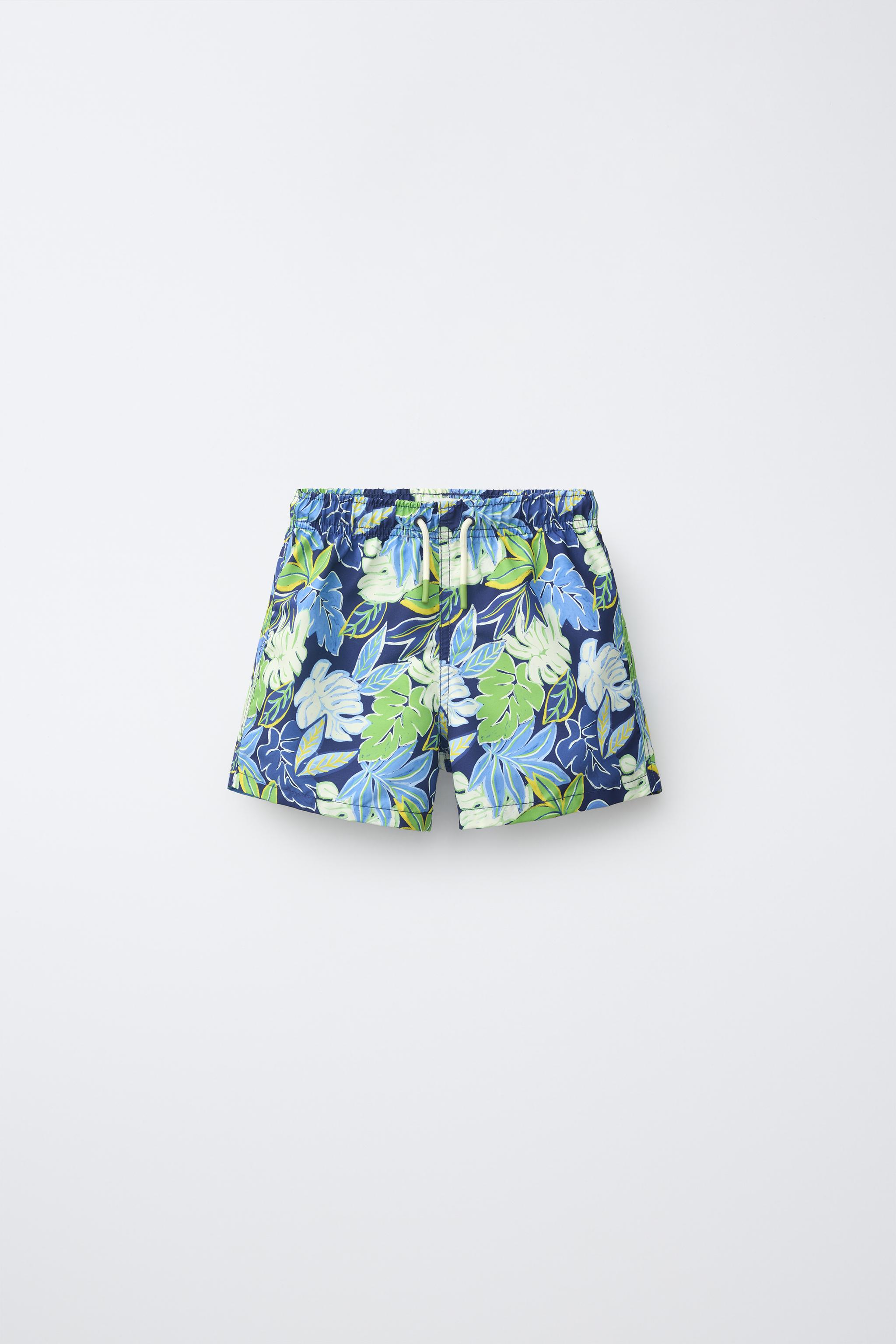 6-14 ANS/ SHORT DE BAIN À FEUILLES
